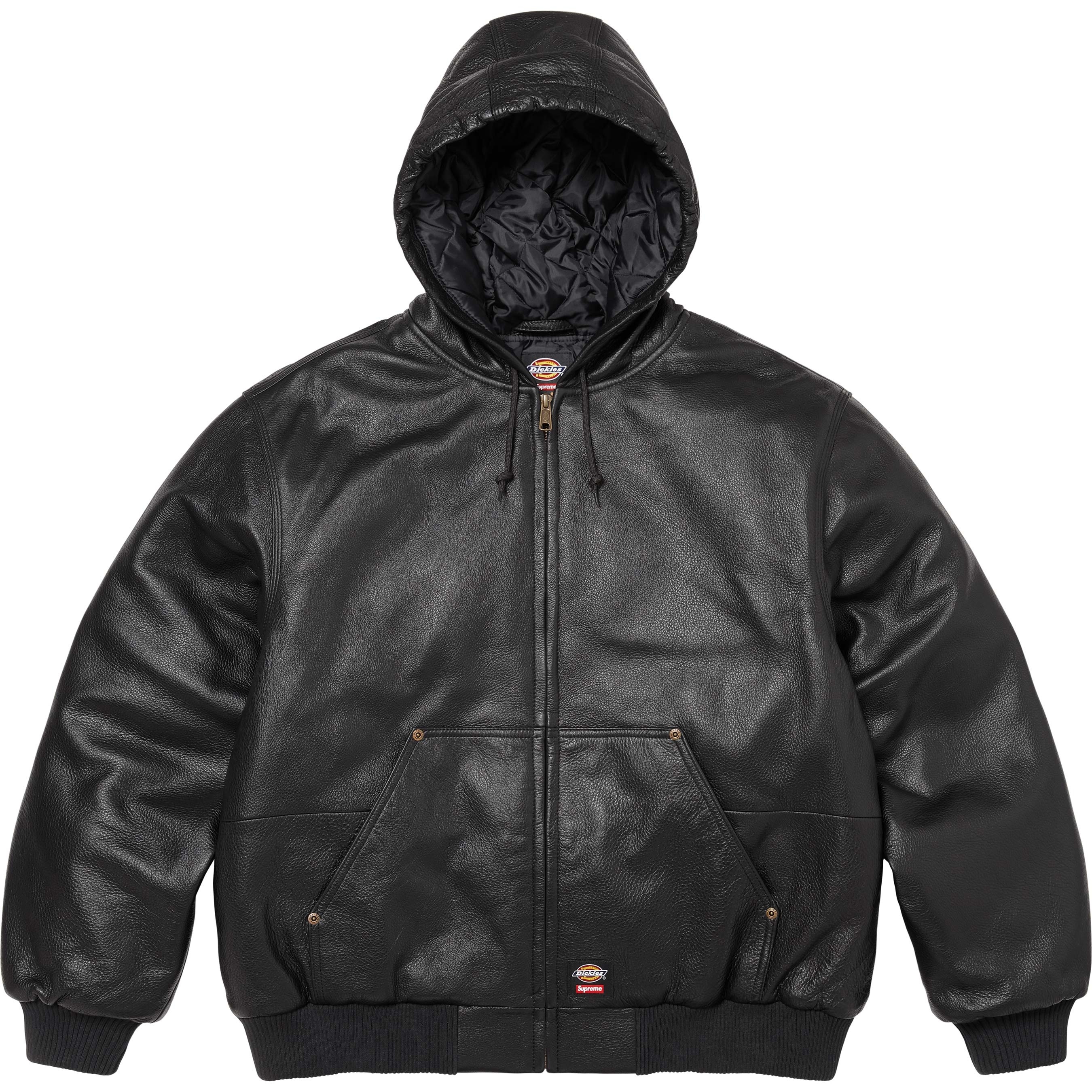 Supreme®/Dickies® Hooded Leather Work Jacket view 4